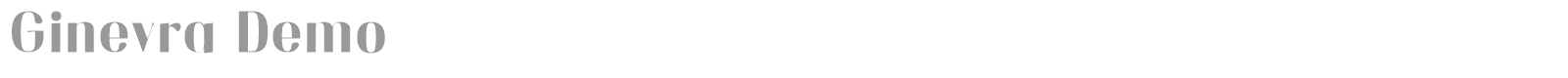 Ginevra font preview